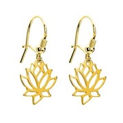 Kolczyki kwiat lotosu