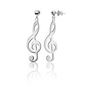 Kolczyki klucz wiolinowy