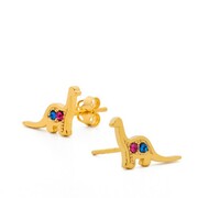 kolczyki kosmiczne dinozaury