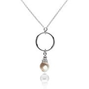 Naszyjnik z perełką Swarovski Elements