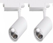 109 ZESTAW 2 reflektory LED 30W SKLEPOWE szyna 1m