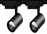 110 ZESTAW 2 reflektory LED 30W SKLEPOWE szyna 1m