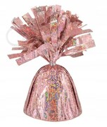 Obciążnik ciężarek do balonów z helem rose gold holograficzny dekoracyjny