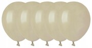 Balony lateksowe pastelowe szarobeżowe 30cm 5 szt