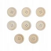 Zestaw guzików drewnianych guziki drewniane okrągłe 8 szt guzik DIY 3 cm