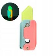 Zabawka nóż świecący w ciemności zabawkowy składany antystresowy 11 x 4 cm