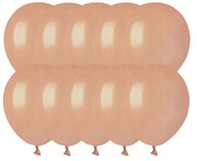 Balony pastelowe beżowy brudny róż 5 cali 10 szt.