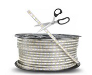 TAŚMA LED 230V BEZ ZASILACZA wodoodporna CIEPŁY 1m