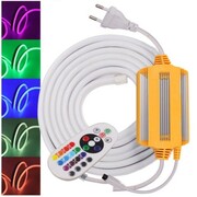 zestaw TAŚMA LED NEON RGB FLEX 230V 15m