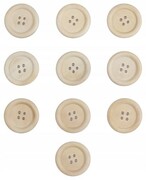 Zestaw guzików drewnianych guziki drewniane okrągłe 10 szt guzik DIY 2,5 cm