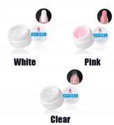 Zestaw żeli budujących CLEAR, PINK + WHITE