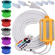 zestaw TAŚMA LED NEON RGB FLEX 230V 6m smartfon