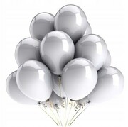 Balony metaliczne srebrne 10 szt urodziny 5 cali