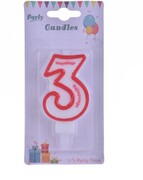 Świeczki urodzinowe 3 Wszystkiego najlepszego