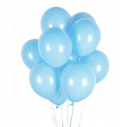 Balony lateksowe 10 szt niebieskie błękitne 5 cali