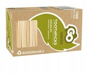 Eco drewniane patyczki wykałaczki 1000 szt pudełko
