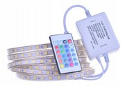 WODOODPORNA TAŚMA LED PILOT 20M CIEPŁY bluetooth
