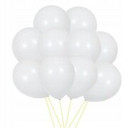 Balony białe ślub wesele urodziny panieński 12 szt