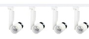 211 ZESTAW 4 reflektory LED 12W SKLEPOWE szyna 2m