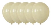 Balony pastelowe beżowy beżowe kremowe ecru 12 cali 30 cm zestaw 5 szt.