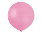 Duży balon urodzinowy pastelowy różowy róż 48 cm
