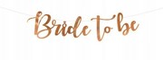 Baner Girlanda BRIDE TO BE rose gold panieński
