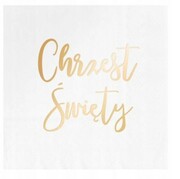 Papierowe serwetki Chrzest Święty białe 10szt