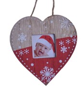 Bombka drewniana zawieszka na zdjęcie serce
