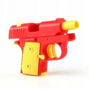 Mini pistolet zabawkowy strzelanie zabawka dla dzieci na prezent 8 x 12 cm