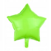 BALON foliowy pastel zielony GWIAZDKA GWIAZDA 45cm