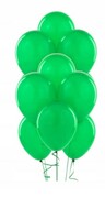Balony lateksowe zielone 10 szt metaliczne 5 cali