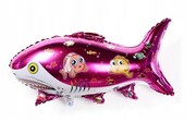 Balon foliowy REKIN Shark rybki roczek urodziny