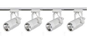 204 ZESTAW 4 reflektory LED 12W SKLEPOWY szyna 2m