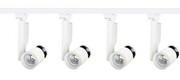 214 ZESTAW 4 reflektory LED 20W SKLEPOWE szyna 3m