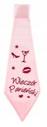 Krawat na wieczór panieński różowy prezent młoda
