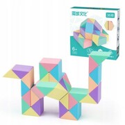 Układanka magiczna SNAKE pastelowy 36 el kostka