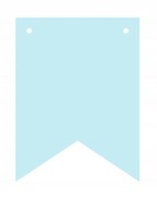 Baner girlanda DIY niebieska baby boy dekoracje