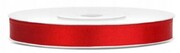 Wstążka tasiemka satynowa cienka czerwona 6mmx 25m