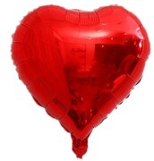 BALON foliowy czerwone SERCE SERDUSZKO 45cm
