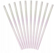 Słomki BIO papierowe gładkie opalizujące 10 szt