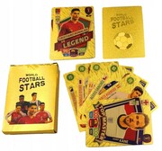 karty Piłkarskie kolekcjonerskie saszetka talia 55 sztuk złote booster