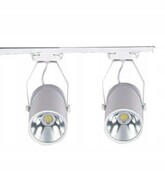 244 ZESTAW 2 reflektory LED 30W SKLEPOWE szyna 1m