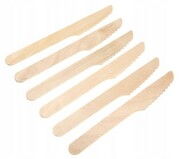 Noże drewniane ECO jednorazowe sztućce 10 szt