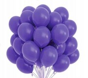 Balony metaliczne fioletowy 10szt urodziny 30cm