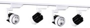 zestaw 4 x REFLEKTOR SZYNOWY LED COB 20W 3m SZYNA