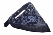 Obroża bandamka chusta dla psa 37-43 cm L CZARNA