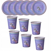 Zestaw talerzyki kubki unicorn jednorożec urodziny