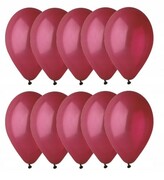 Balony lateksowe 10 szt bordowe 5 cali urodziny