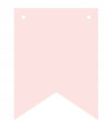 Baner girlanda DIY różowa baby girl flagi dekoracj