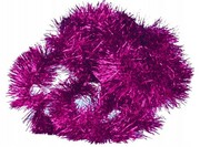 Łańcuch choinkowy 8cm girlanda święta 2m różowy